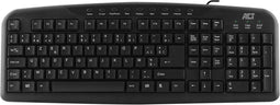 ACT bedraad USB toetsenbord met 9 multimedia toetsen - AZERTY (BE) / zwart - 1,2 meter AC5405