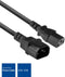 ACT C13 naar C14 Verlengkabel - 1.8m - C13 Kabel female naar C14 male - 3 Pin - AC3315