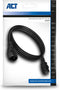 ACT C13 naar C14 Verlengkabel - 1.8m - C13 Kabel female naar C14 male - 3 Pin - AC3315