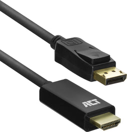 ACT DisplayPort naar HDMI kabel - 4K Ultra HD 30Hz - 1,8m – AC7550