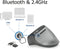 ACT Draadloze Ergonomische Muis met Bluetooth en USB-C/USB-A AC5155