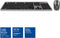 ACT draadloze slimline multimedia USB-A/USB-C toetsenbord en muis set - QWERTY (US) / grijs/zwart AC5710
