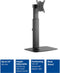 ACT Gasveer Monitor bureausteun | 1 Scherm tot 32” | VESA | Kantelen - Zwenken - Roteren | Hoogte Verstelbaar | Ergonomisch AC8331