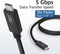 ACT Gecertificeerde USB-C Kabel | 3.2 Gen1 | Aansluitkabel | C male - C male | 5Gbps AC7402