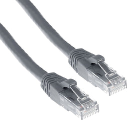 ACT Grijze 0,5 meter U/UTP CAT6A patchkabel snagless met RJ45 connectoren IB3000