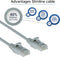 ACT Grijze 3 meter LSZH U/UTP CAT6 datacenter slimline patchkabel snagless met RJ45 connectoren DC9003