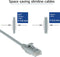 ACT Grijze 5 meter LSZH U/UTP CAT6 datacenter slimline patchkabel snagless met RJ45 connectoren DC9005