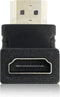 ACT HDMI koppelstuk adapter, male naar female, HDMI haaks 90° omlaag AC7570