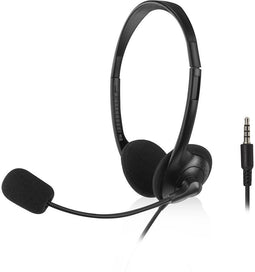 ACT Headset met 3,5mm audio-aansluiting (Zwart)