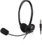ACT Headset met 3,5mm audio-aansluiting (Zwart)