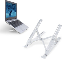 ACT Laptopstandaard tot 15.6" | Draagbaar | Opvouwbaar | Aluminium | 6 Kijkhoeken | Anti-slip AC8120
