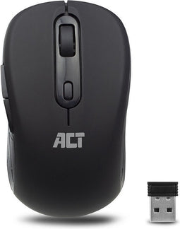 ACT Muis Draadloos - Optisch - 1600 DPI - 2.4Ghz USB Mini Dongel - Lichtgewicht - AC5125 Zwart