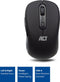 ACT Muis Draadloos - Optisch - 1600 DPI - 2.4Ghz USB Mini Dongel - Lichtgewicht - AC5125 Zwart