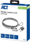 ACT notebookslot met sleutels - Noble Wedge lock (3,2 x 4,5 mm) / zilver - 2 meter