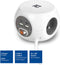 ACT Powercube met USB C | 3 Stopcontacten | Type E| 2x USB-C, 2x USB-A | 1,5m | Wit - AC2435