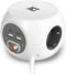 ACT Powercube met USB C – Stekkerdoos USB C – 7-in-1 - 2x USB-A - 2x USB-C – 3 Stopcontacten - Kabel 1,5m – AC2415