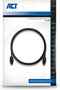 ACT SPDIF TOSlink Optische Audio Kabel Male/Male - 1,2 meter AC3690