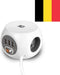 ACT Stekkerdoos cube met 3 stopcontacten, USB-A-poorten, 1,5m (België) AC2430