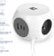 ACT Stekkerdoos kubus met 3 stopcontacten, 30W Power Delivery USB-C/A poorten, kabellengte 1,5m AC2425