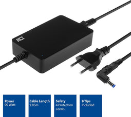ACT Universele laptoplader 90W (voor laptops tot 17,3 inch) AC2060