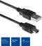 ACT USB 2.0 A naar USB mini B – Male to Male - 1,8 meter – AC3050