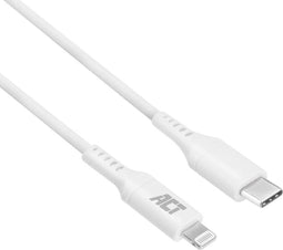 ACT USB 2.0 laad- en datakabel C male - Lightning male 2 meter, MFI gecertificeerd AC3015