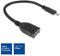 ACT USB 3.2 Gen2 OTG kabel C male - A female 0,2 meter AC7340