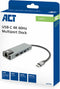 ACT USB-C 4K docking station voor 1 HDMI monitor, ethernet, USB-A, PD pass-through AC7091