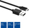 ACT USB C Data- en Laadkabel - USB C naar USB A Kabel - 1m – Nylon Gevlochten – 5 Gbps - AC3094