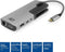 ACT USB-C docking station voor 1 HDMI monitor, ethernet, USB-A, kaartlezer, audio, PD pass-through AC7043