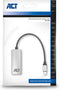 ACT USB C Ethernet Adapter - RJ45 Gigabit Ethernet 10/100/1000Mbps – Bekabeld internet voor Laptop - AC7335