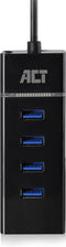 ACT USB C Hub – 4 USB poorten - USB 3.2 - Blauw LED - AC6415