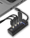 ACT USB C Hub – 4 USB poorten - USB 3.2 - Blauw LED - AC6415