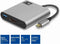 ACT USB-C multiport adapter voor 1 HDMI monitor, 1x USB-A, PD pass-through AC7022