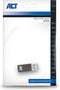 ACT USB C USB A Adapter Converter | tussenstuk voor kabels | USB Type-C USB Type-A | Grijs | AC7375