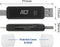 ACT USB Cardreader met USB-C/USB-A connector en 2 kaartsleuven - voor (Micro) SD/TF/MMC - USB3.0