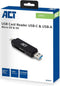 ACT USB Cardreader met USB-C/USB-A connector en 2 kaartsleuven - voor (Micro) SD/TF/MMC - USB3.0