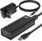 ACT USB hub 3.0, 7 poorts, 20W stroomadapter AC6315