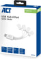 ACT USB hub 4 poorts USB-A, flexibel AC6210