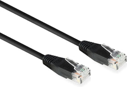 ACT Zwart 5,0 meter U/UTP CAT6 netwerkkabel met RJ45 connectoren AC4005