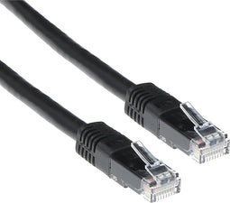 ACT Zwarte 2 meter U/UTP CAT6 patchkabel met RJ45 connectoren IB8902