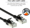 ACT Zwarte 3 meter LSZH U/FTP CAT6A datacenter slimline patchkabel snagless met RJ45 connectoren DC7903