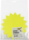 actie/reclamesymbolen Folia ster 18cm krimp a 20 vel neongeel