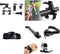 Actiecamera Accessoireset - 10-Delig - Voor Gopro en Meer - Ideaal voor Fietsen, Skiën en Outdoor Activiteiten