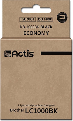 Actis KB-1000BK inkt (vervangt Brother LC1000BK/LC970BK; Standaard; 36 ml; zwart)