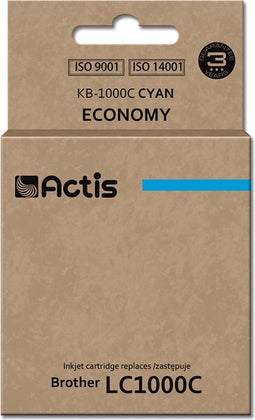Actis KB-1000C inkt (vervangt Brother LC1000C/LC970C; Standaard; 36 ml; blauw)