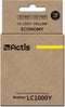 Actis KB-1000Y inkt (vervangt Brother LC1000Y/LC970Y; Standaard; 36 ml; geel)