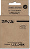 Actis KB-1100Bk Inkt (vervangt Brother LC1100BK/980BK; Standaard; 28 ml; zwart)