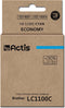 Actis KB-1100C-inkt (vervangt Brother LC1100C/980C; standaard; 19 ml; blauw)