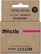 Actis KB-123M inkt (vervanging Brother LC123M/LC121M; Standaard; 10 ml; rood)